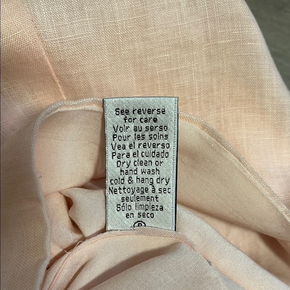 NICOLE MILLER COLLECTION NWT Pink Crop Linen Tank Top, Size M - Picture 10 of 10